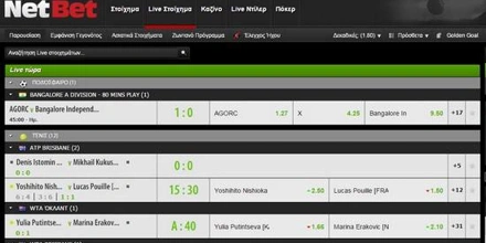 NetBet: Live στοίχημα, όπως στη bet365.gr!